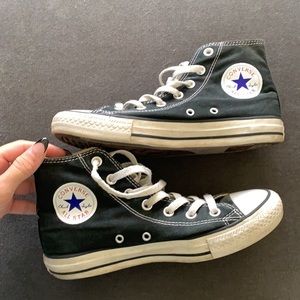 High Top Converse Black